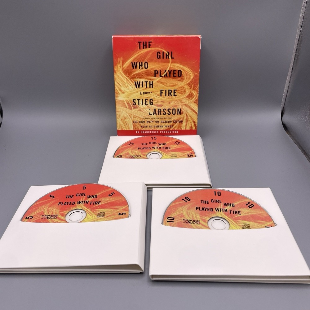 Girl With The Dragon Tattoo Series Audio Book CD Stieg Larsson 55+ Total Hours - Picture 2 of 5